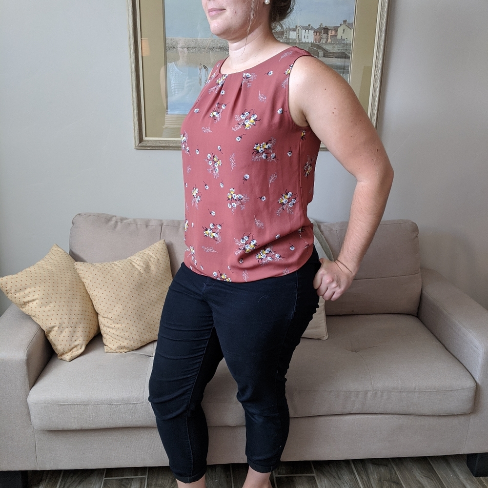 **SOLD** Loft Fall Tones Sleeveless